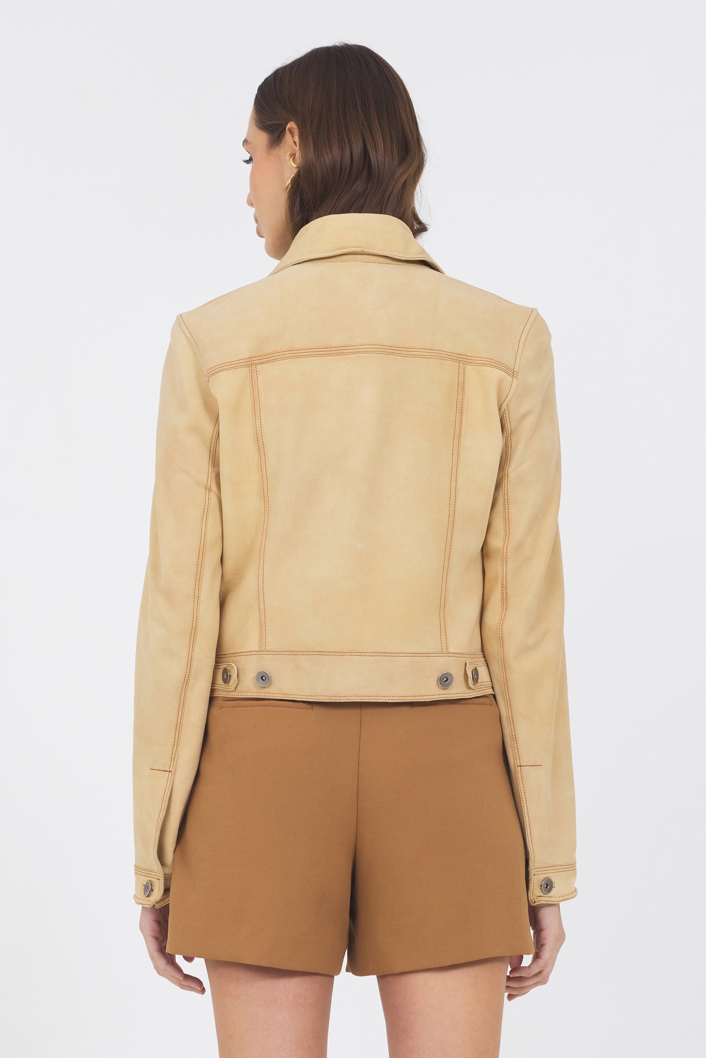 Hayden Waxed Suede Jacket Chamois