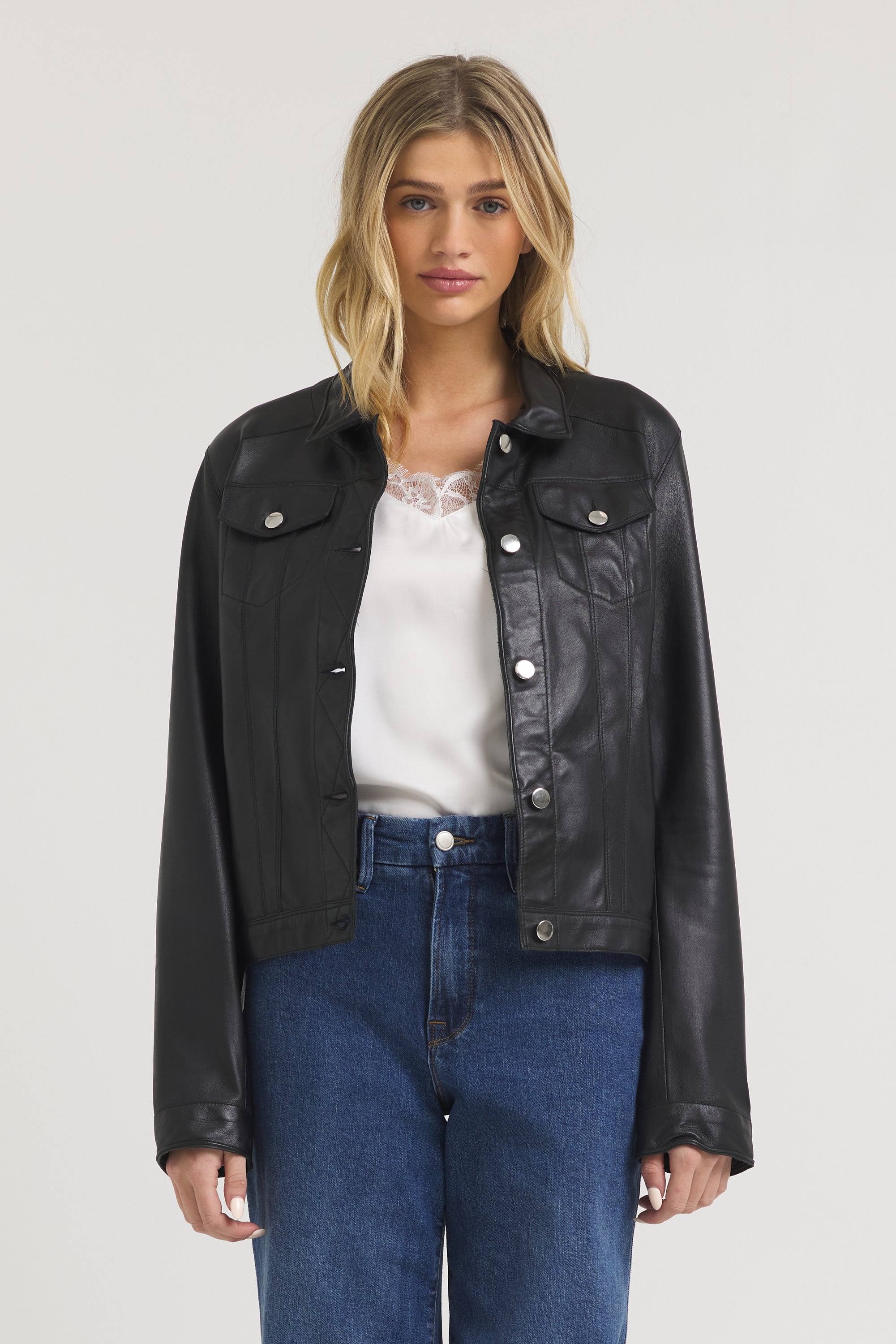 JILTU petit frill leather jacket ライダース ライダースジャケット メンズ レザージャケット 秋服 革ジャン
