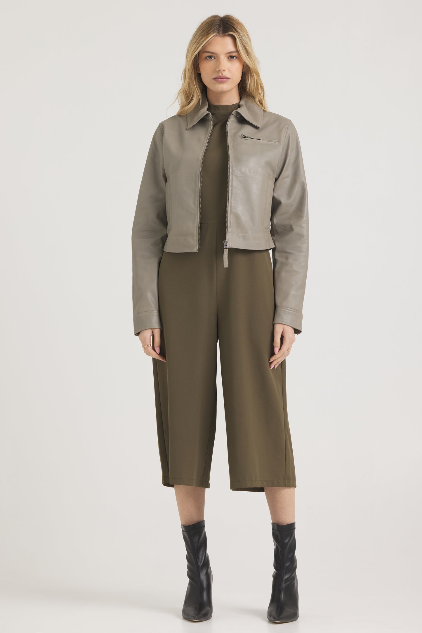 Moira Patina LeatherJacket Taupe