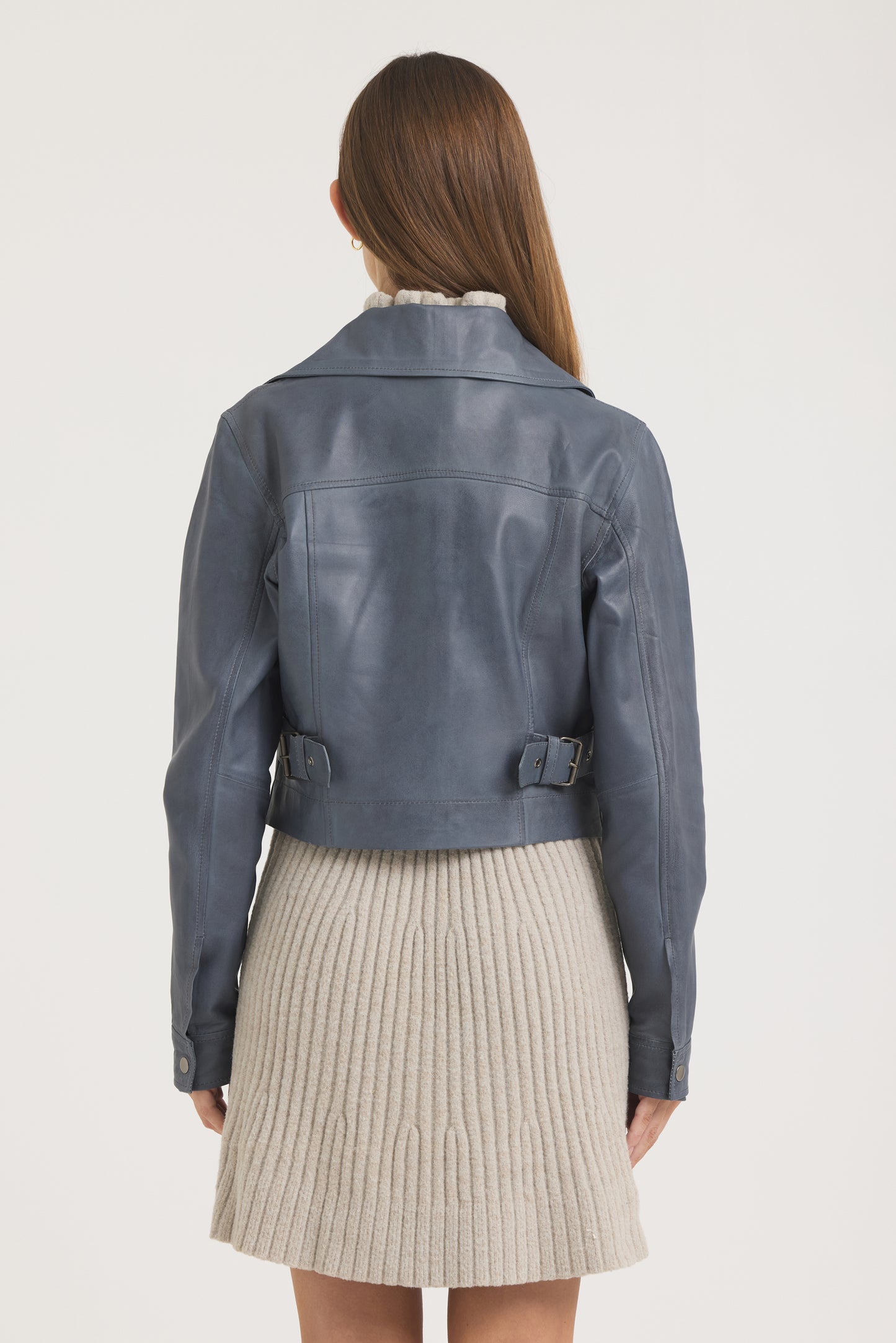 Moira Patina LeatherJacket Pewter