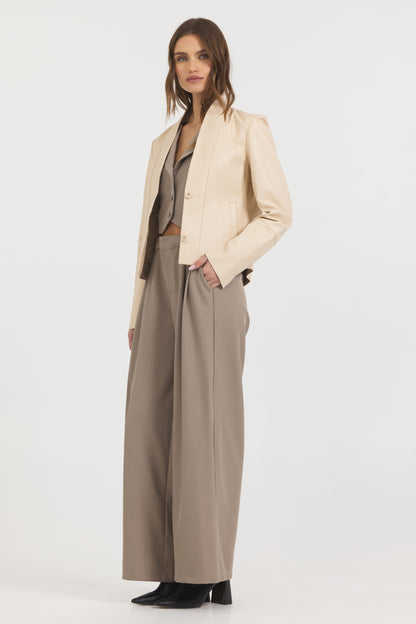 Tessa Vintage Leather Jacket Thunder