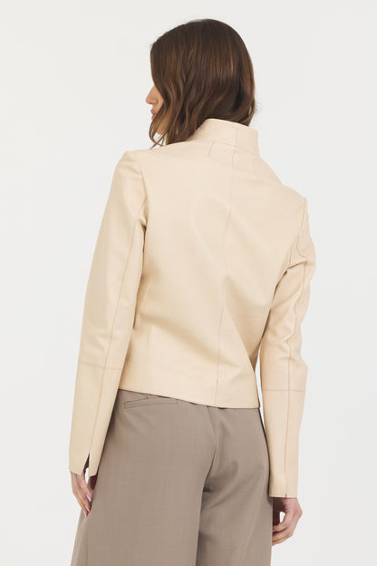 Tessa Vintage Leather Jacket Thunder