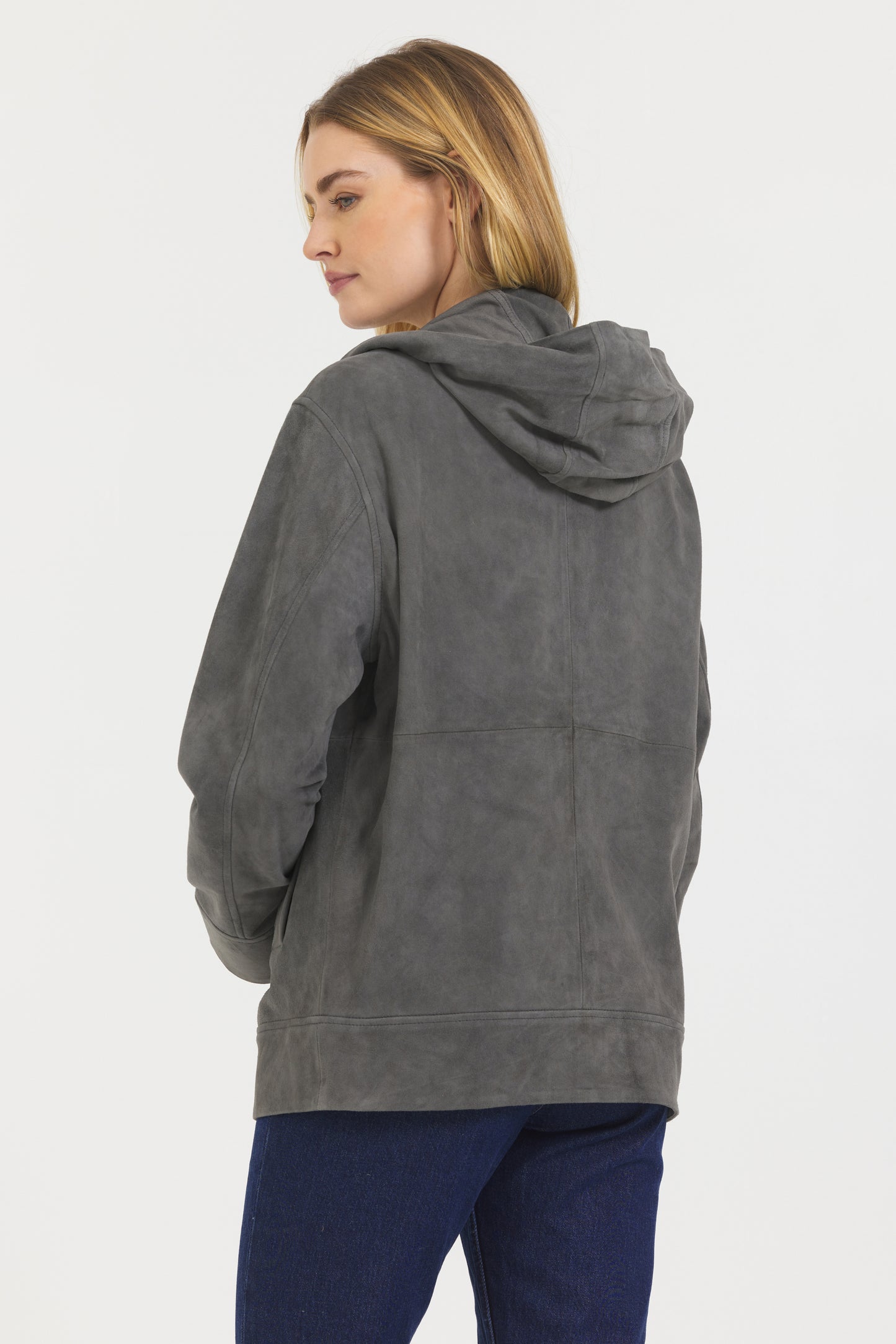 Mason Washed Suede Jacket Greystone