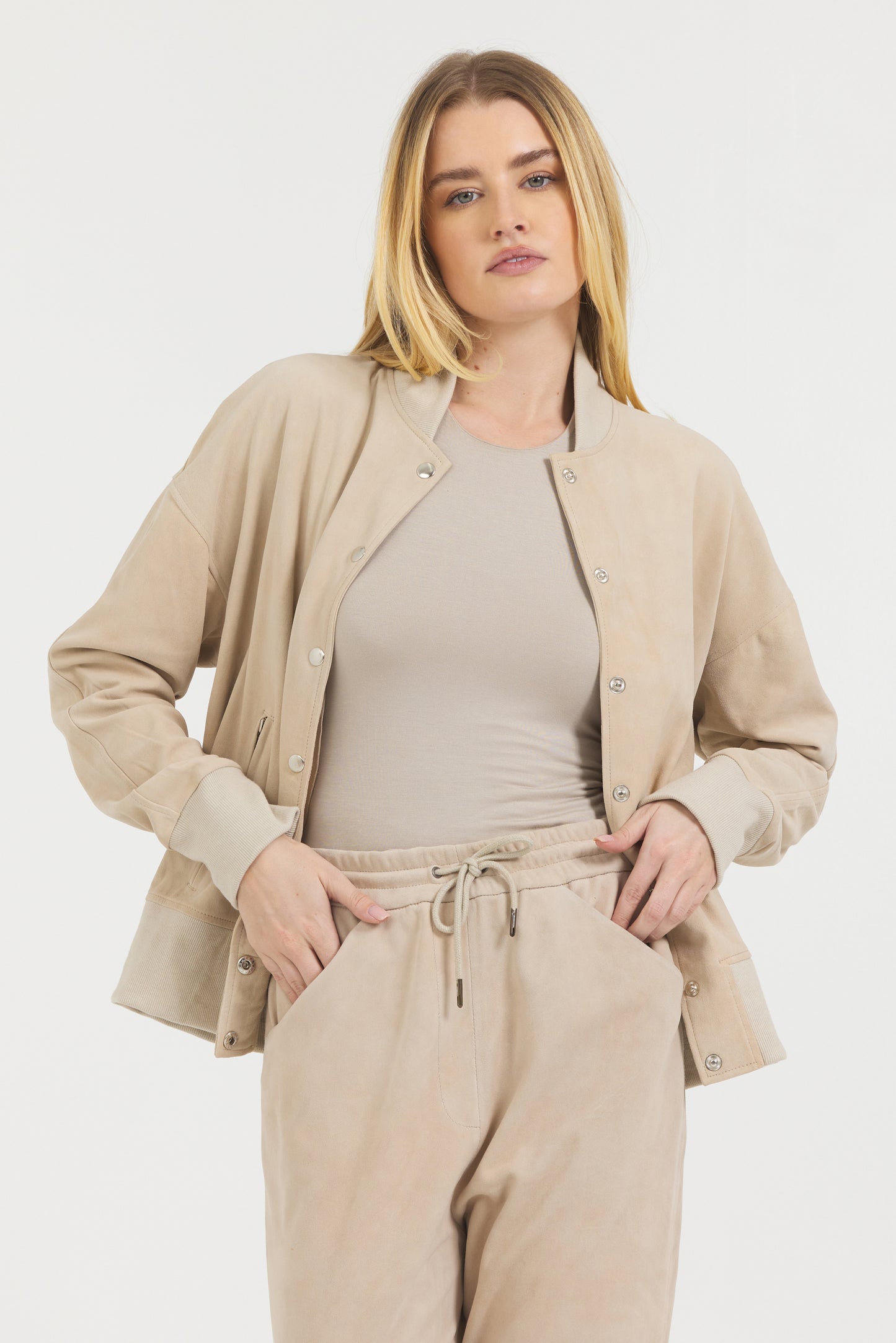 Kyle Washed Suede Jogger Pant Dark Beechwood