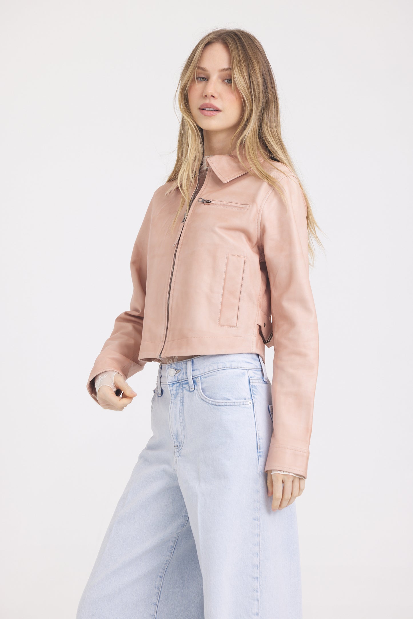 Moira Patina LeatherJacket Pink