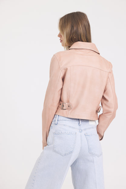 Moira Patina LeatherJacket Pink