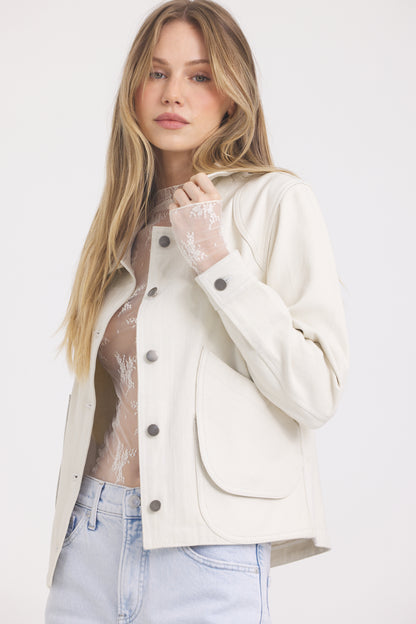 Emmy Spray Dye Jacket Oatmeal