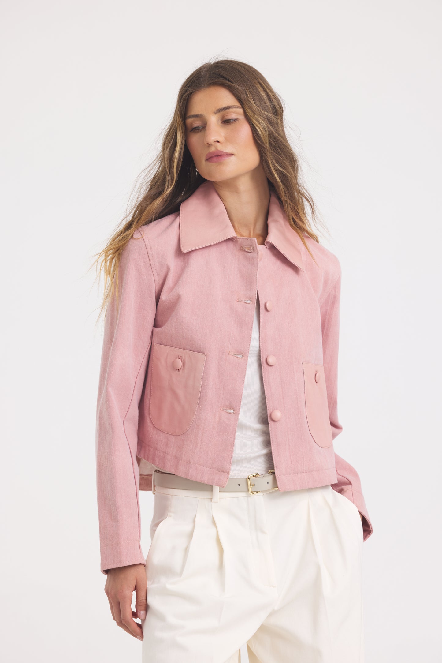 Julie Burnished Leather Lotus
