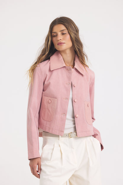 Julie Burnished Leather Lotus