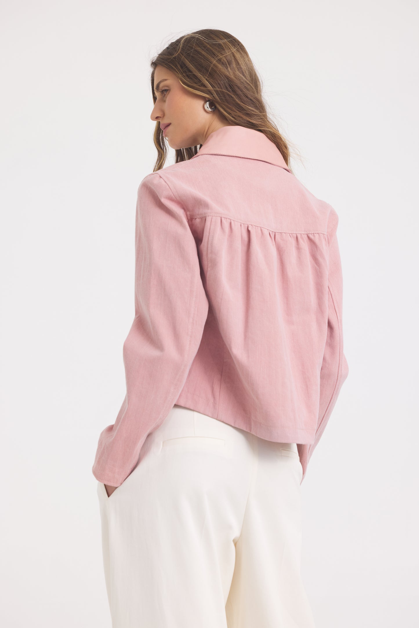 Julie Burnished Leather Lotus