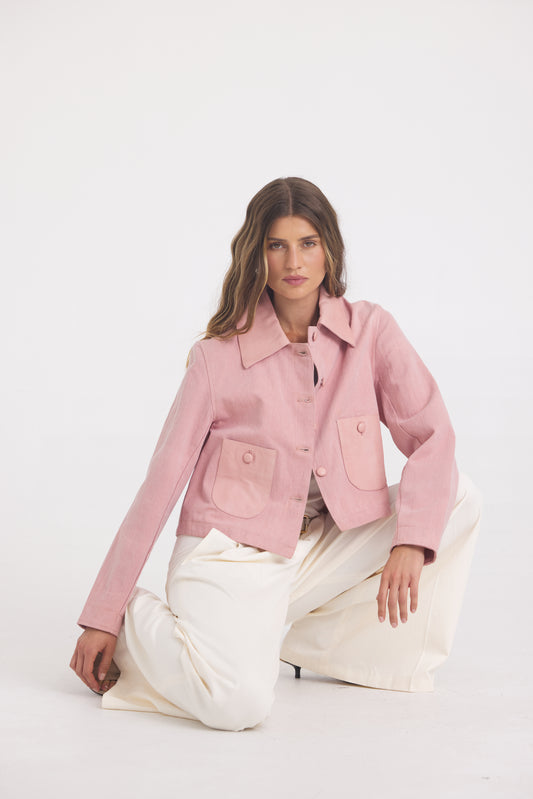 Julie Burnished Leather Lotus