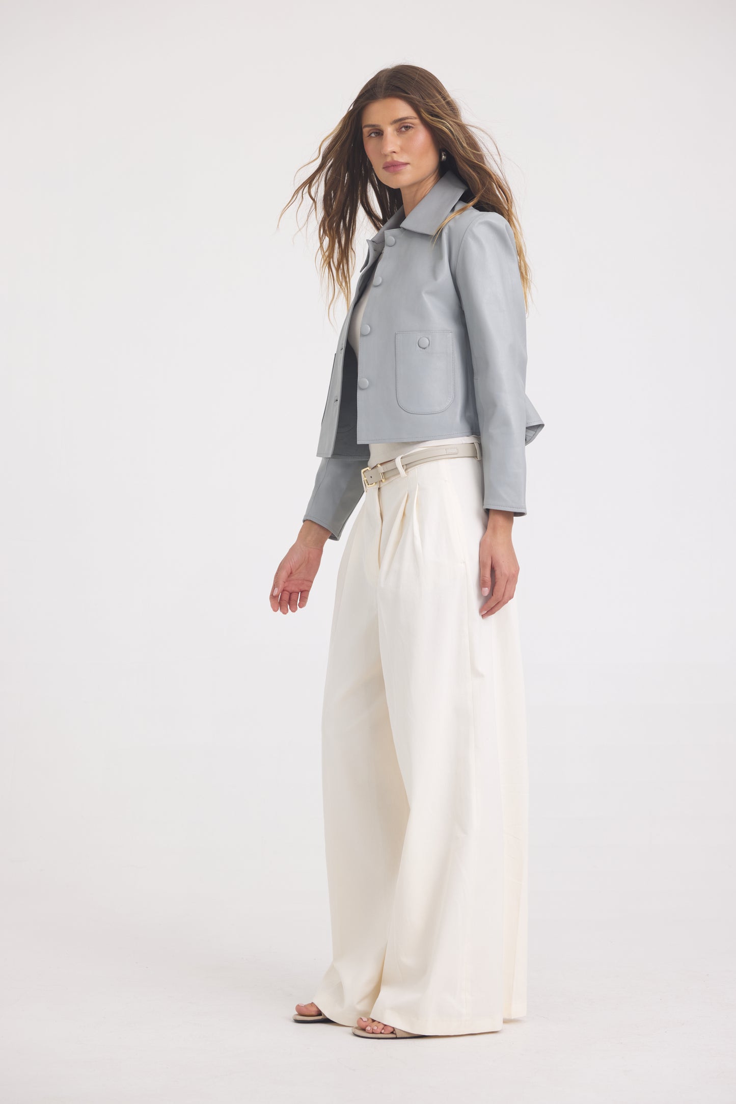 Julie Burnished Leather Quarry