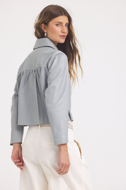 Julie Burnished Leather Quarry