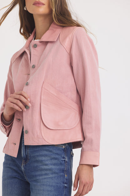 Emmy Spray Dye Jacket Flamingo