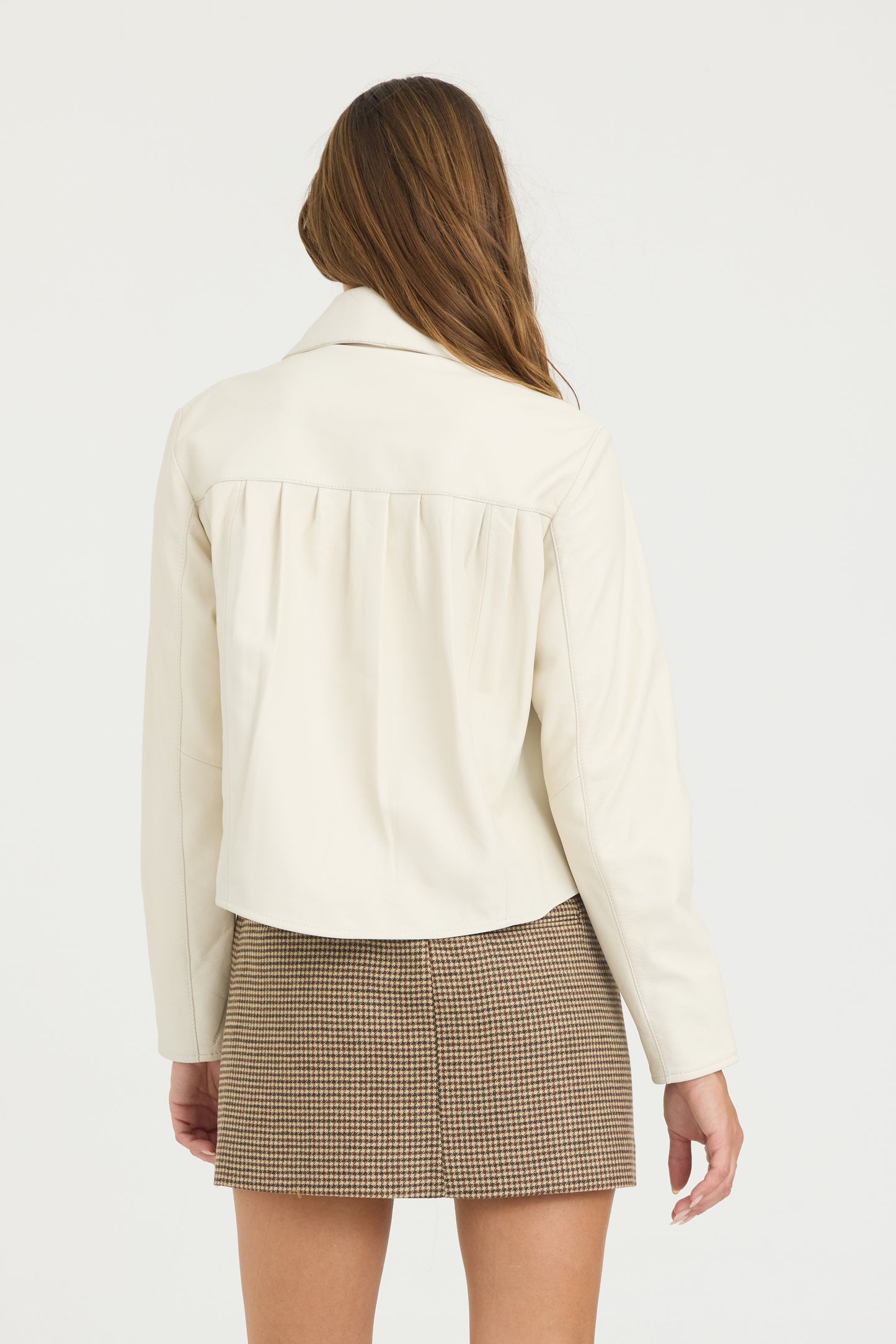 Julie Burnished Leather Creme