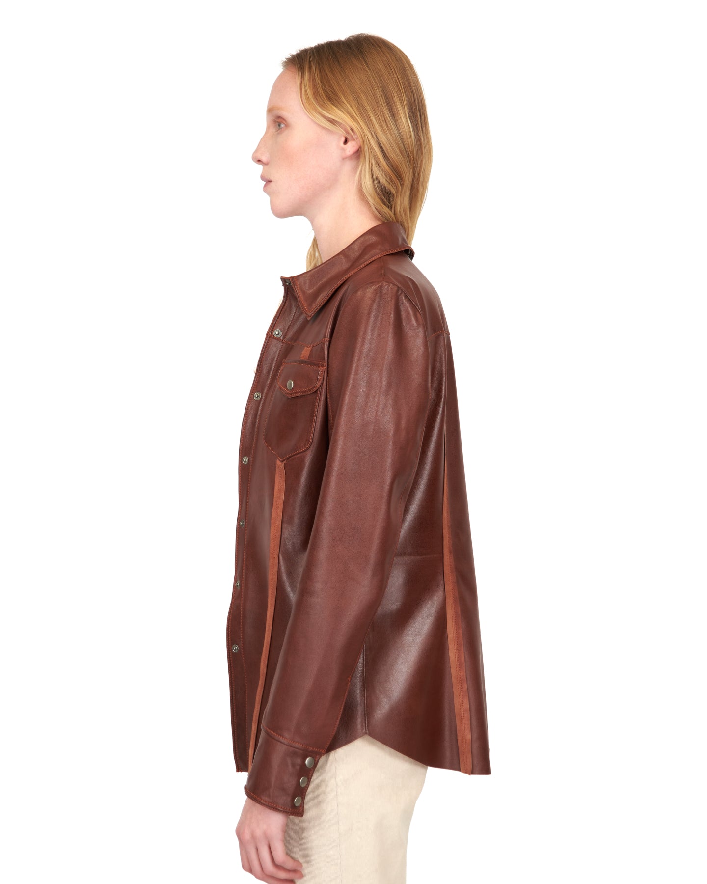Robin Vintage Leather Jacket Saddle