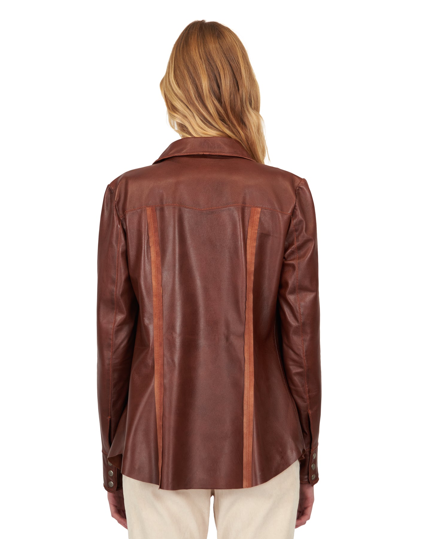 Robin Vintage Leather Jacket Saddle