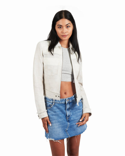 Hayden Perforated Vintage Leather Coconut
