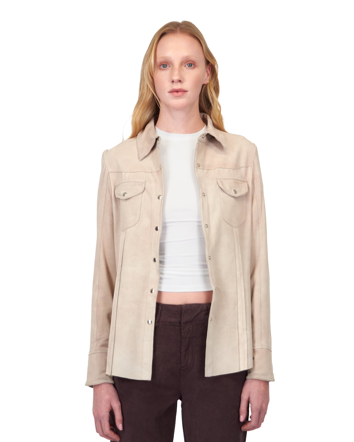 Robin Washed Suede Jacket Beechwood