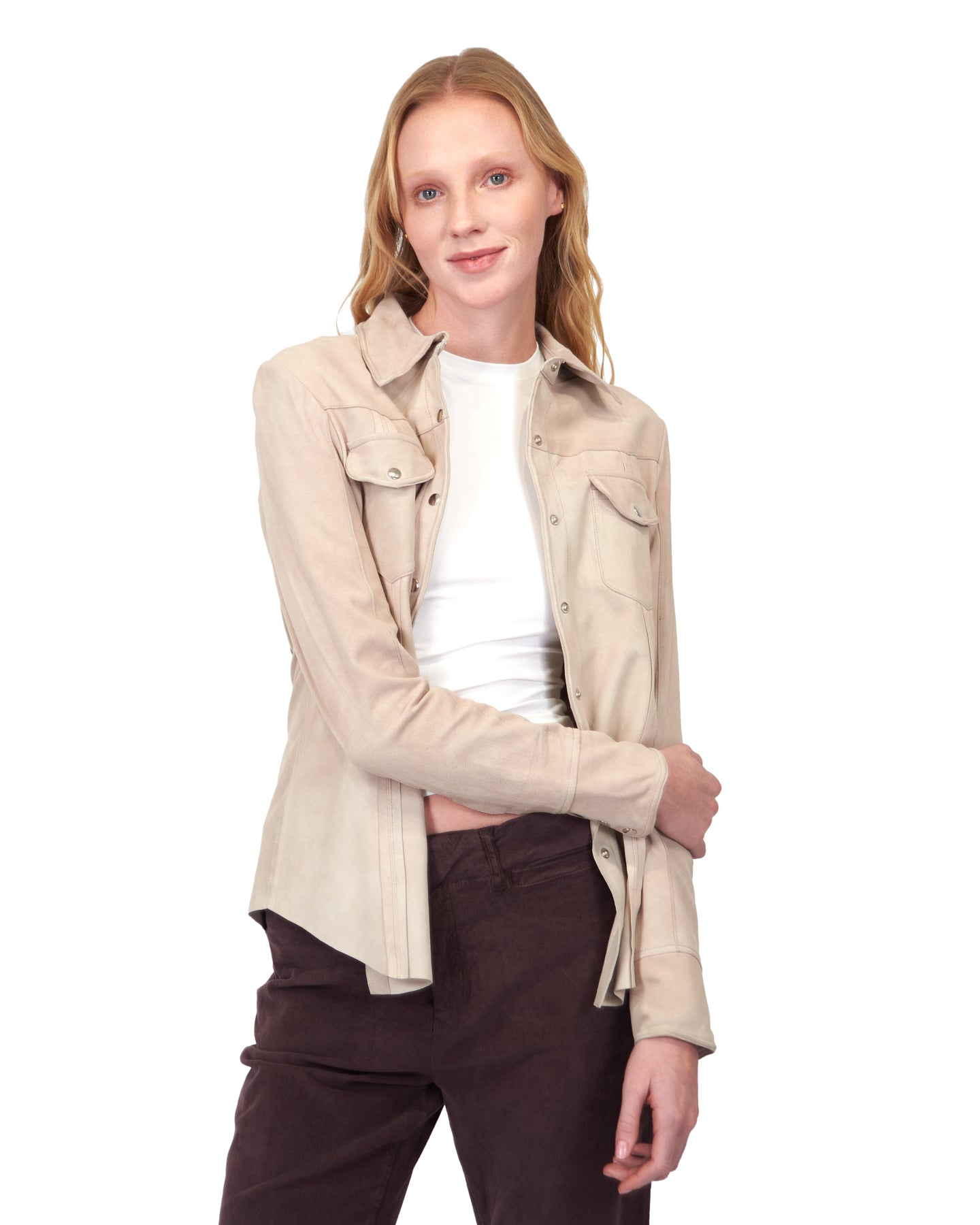 Robin Washed Suede Jacket Beechwood
