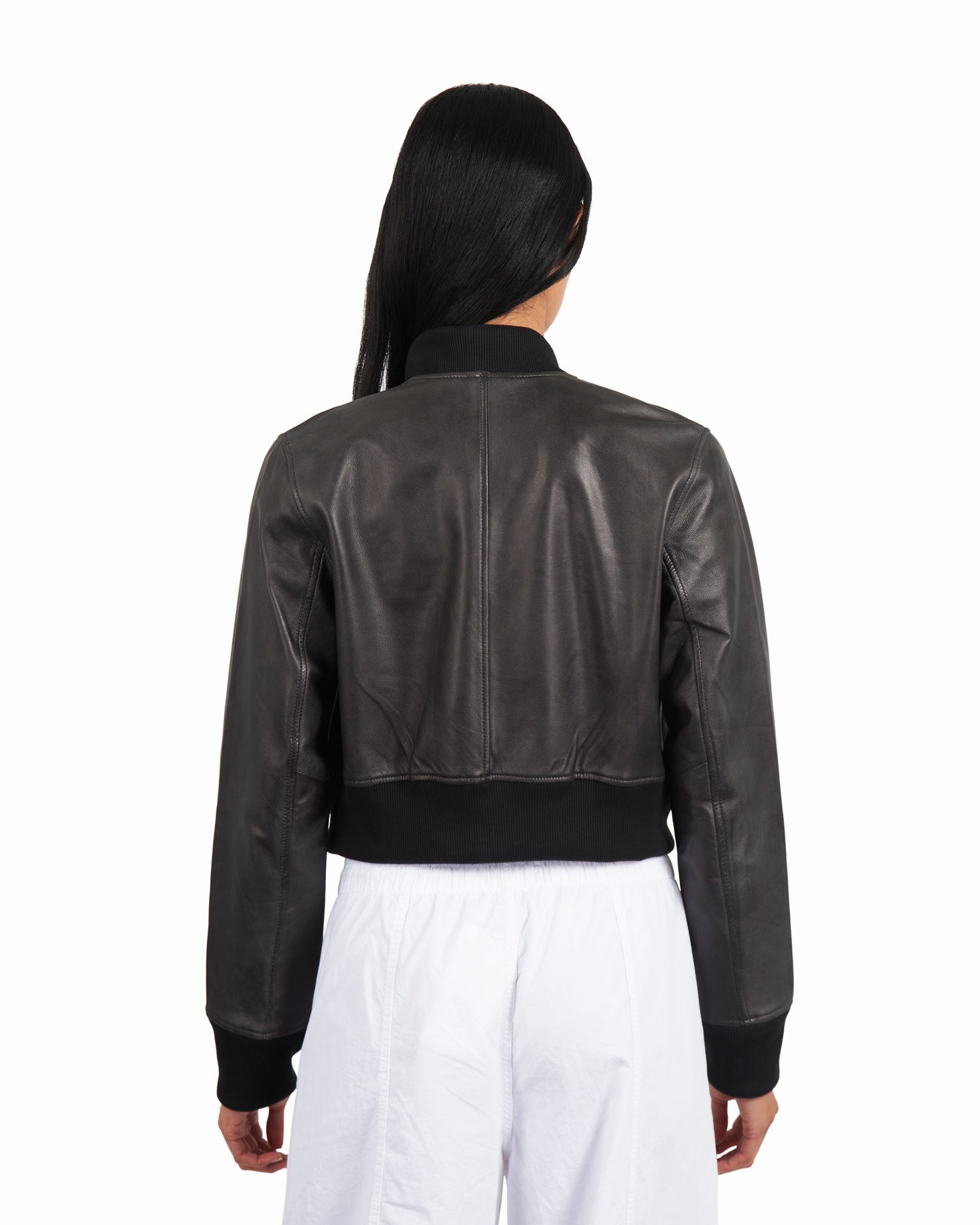 Collins Patina Leather Jacket Black