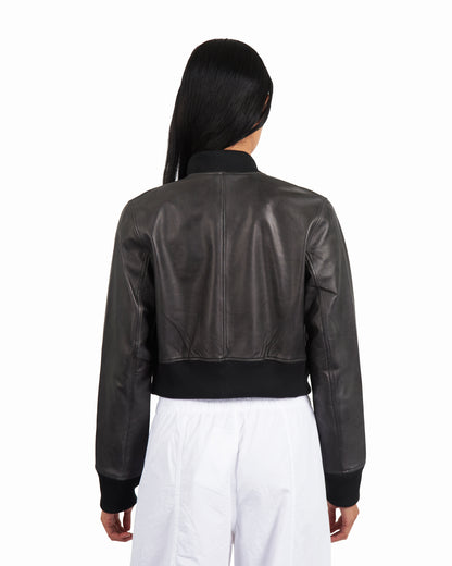 Collins Patina Leather Jacket Black