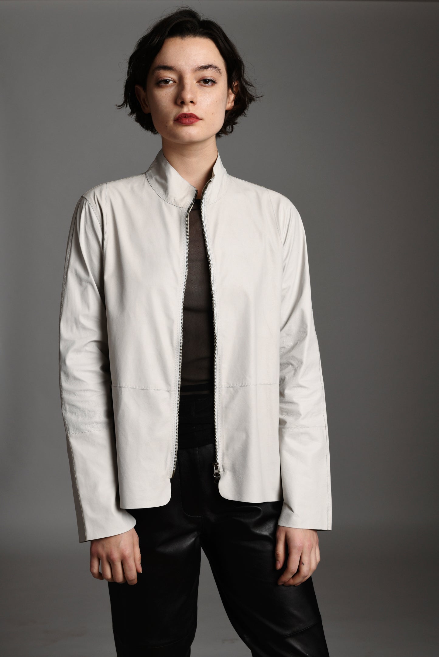 Giacca Lusso Curved Hem Shirt Off White