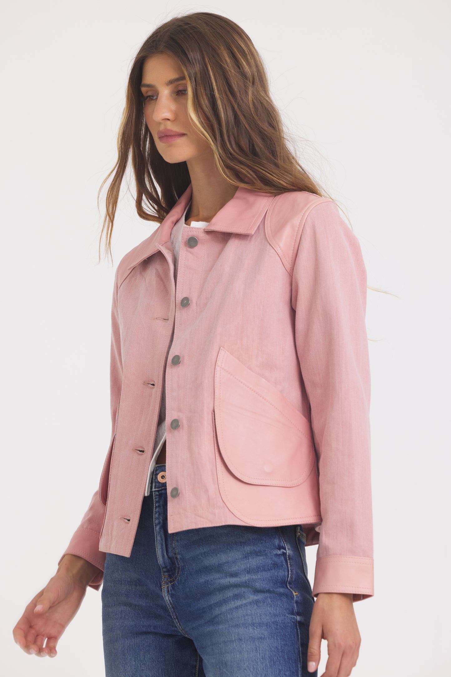 Emmy Spray Dye Jacket Flamingo