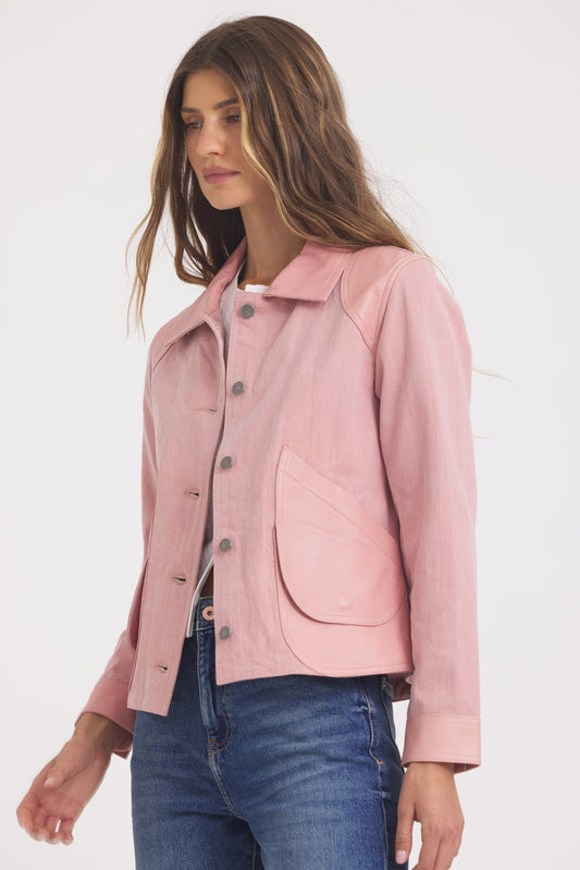 Emmy Spray Dye Jacket Flamingo