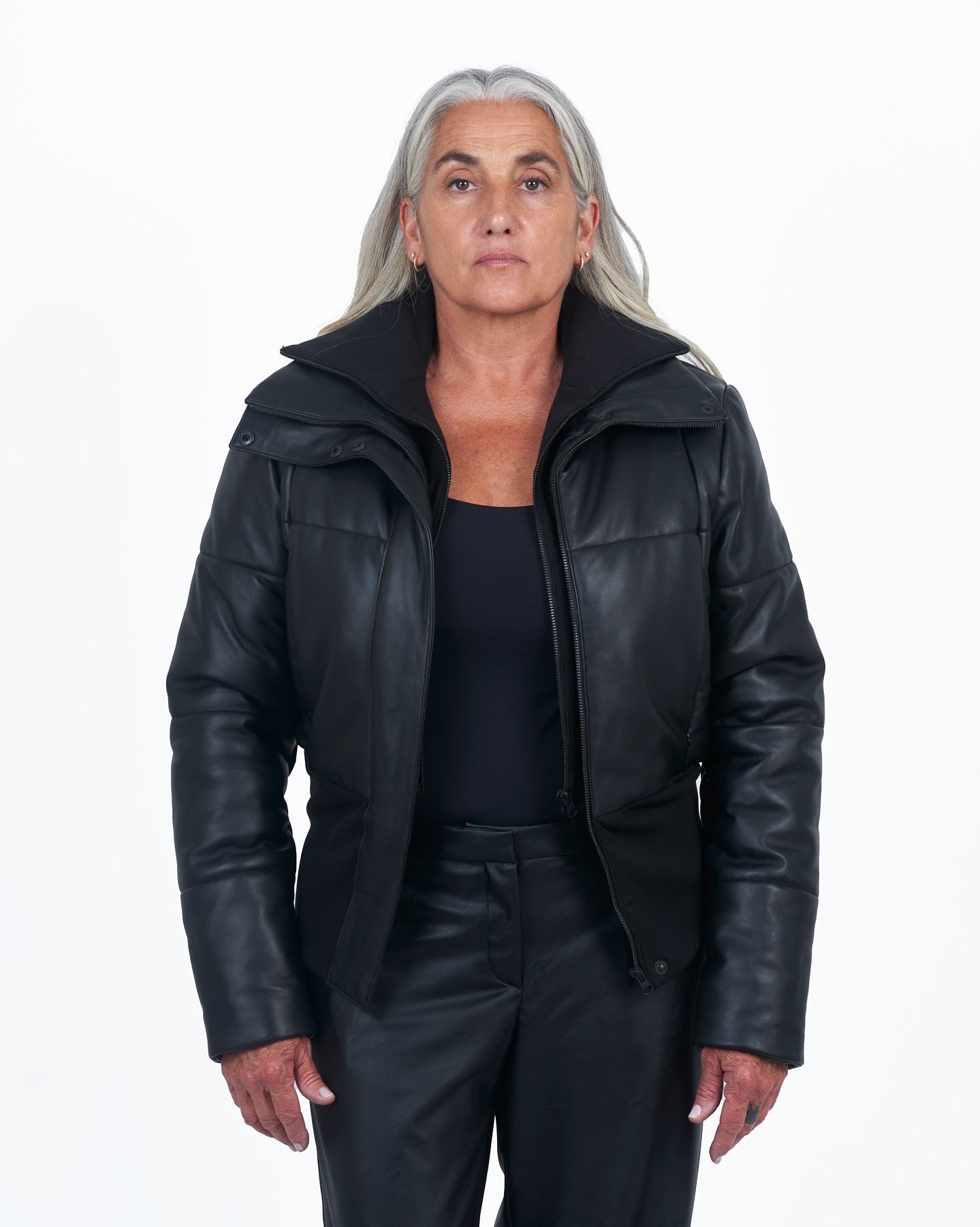 Giacca Lusso Channel Puffer Black
