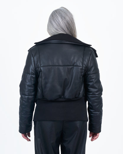 Giacca Lusso Channel Puffer Black