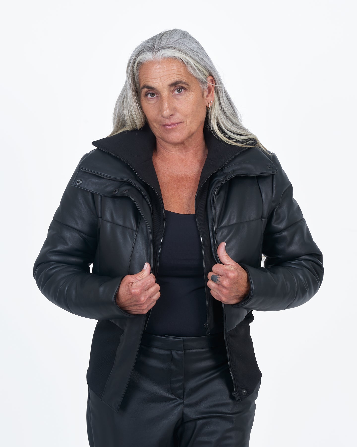 Giacca Lusso Channel Puffer Black