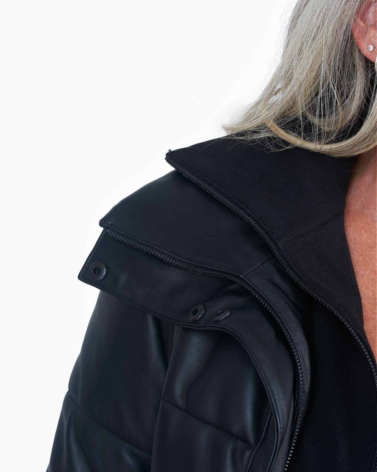 Giacca Lusso Channel Puffer Black