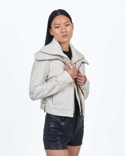Giacca Lusso Dramatic Collar Jacket Off White