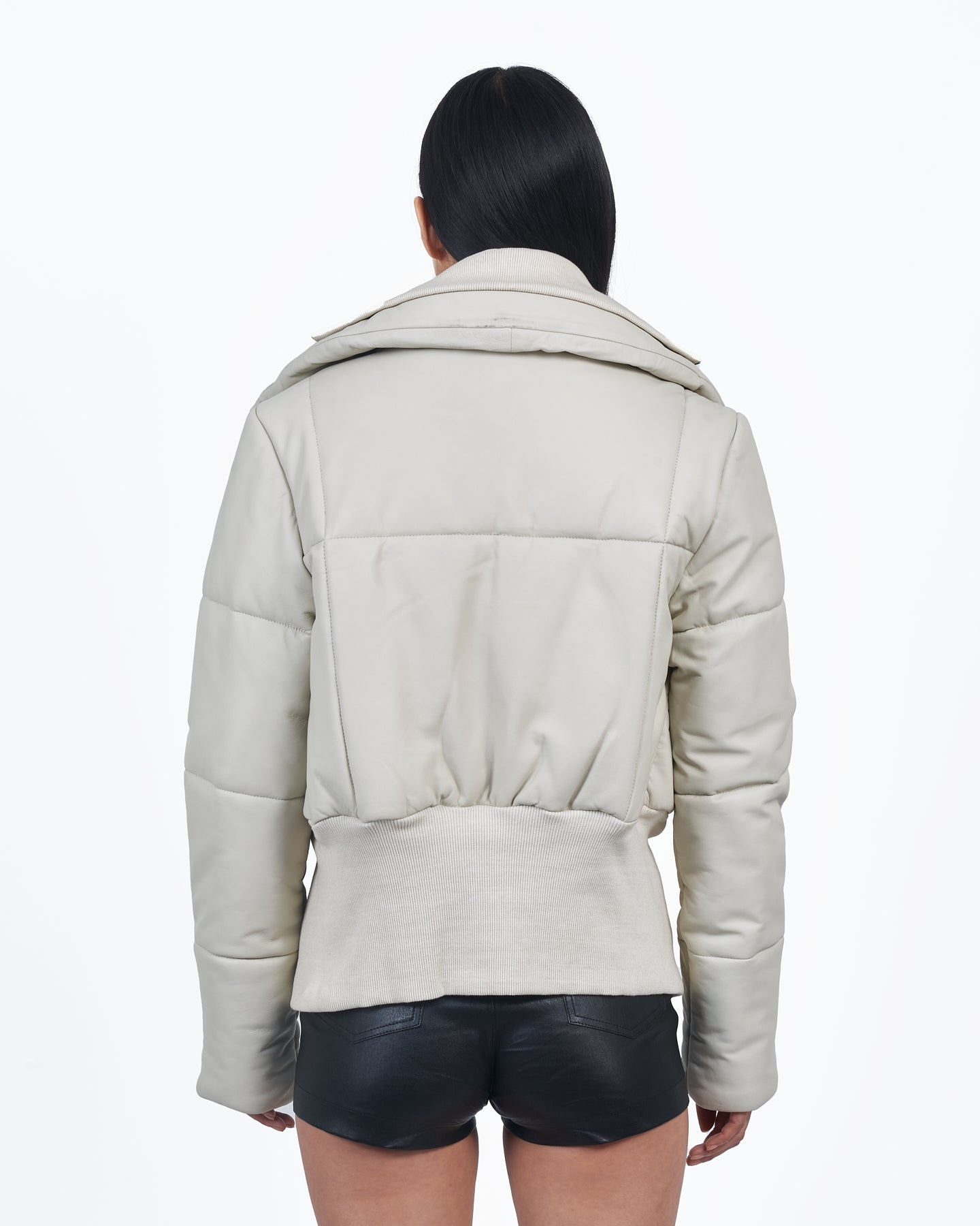 Giacca Lusso Puffer Jacket Off White