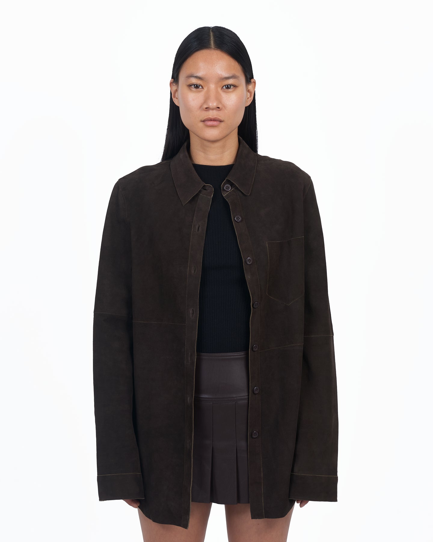 Giacca Lusso Britta Suede Blouse Sable