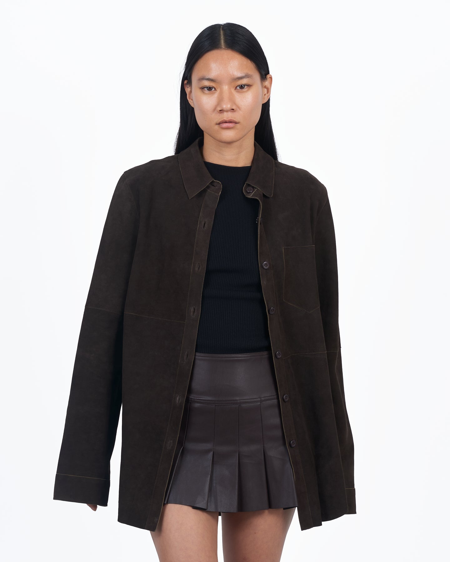 Giacca Lusso Britta Suede Blouse Sable