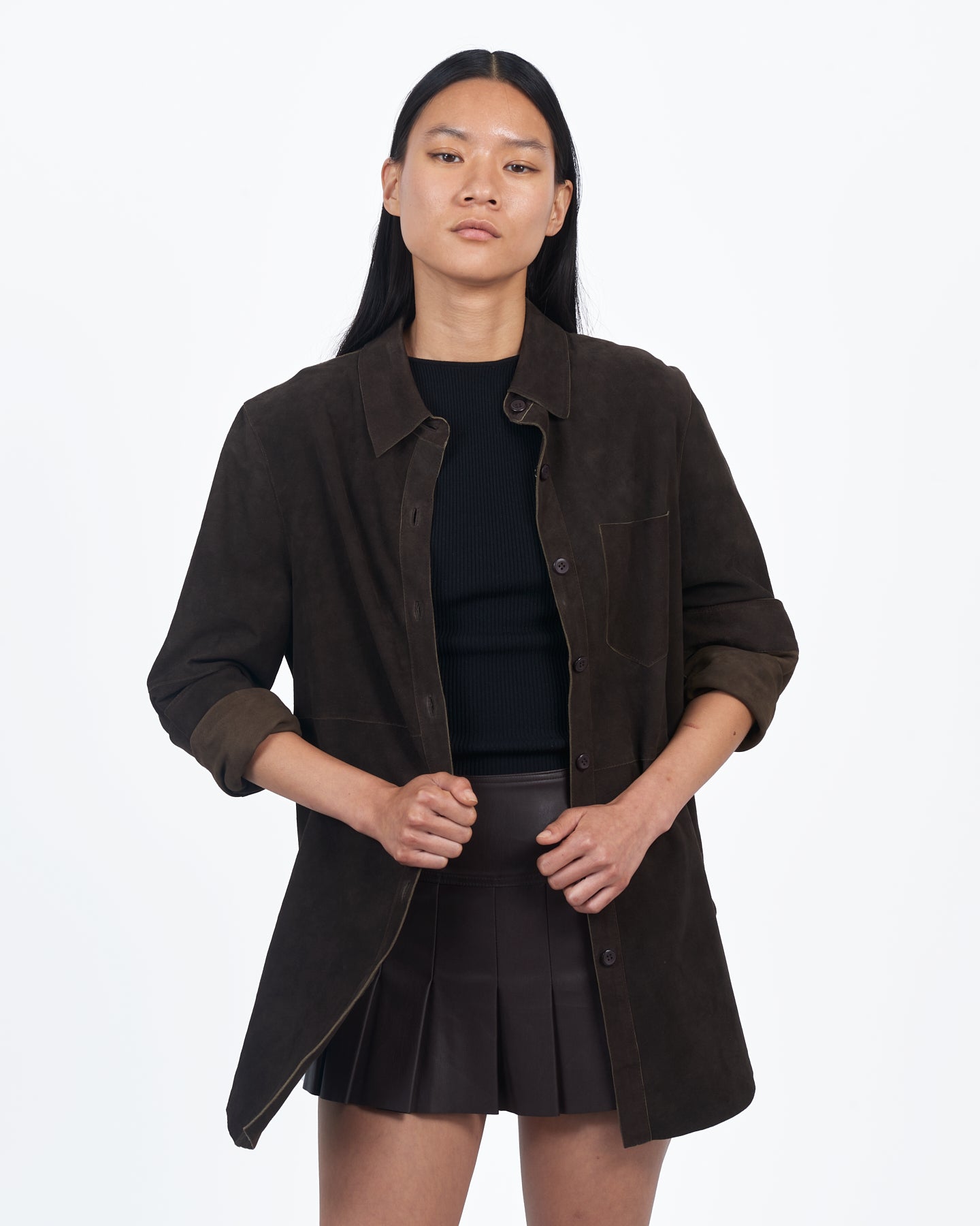 Giacca Lusso Britta Suede Blouse Sable