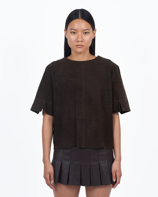 Giacca Lusso T-Shirt Suede Sable