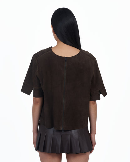 Giacca Lusso T-Shirt Suede Sable