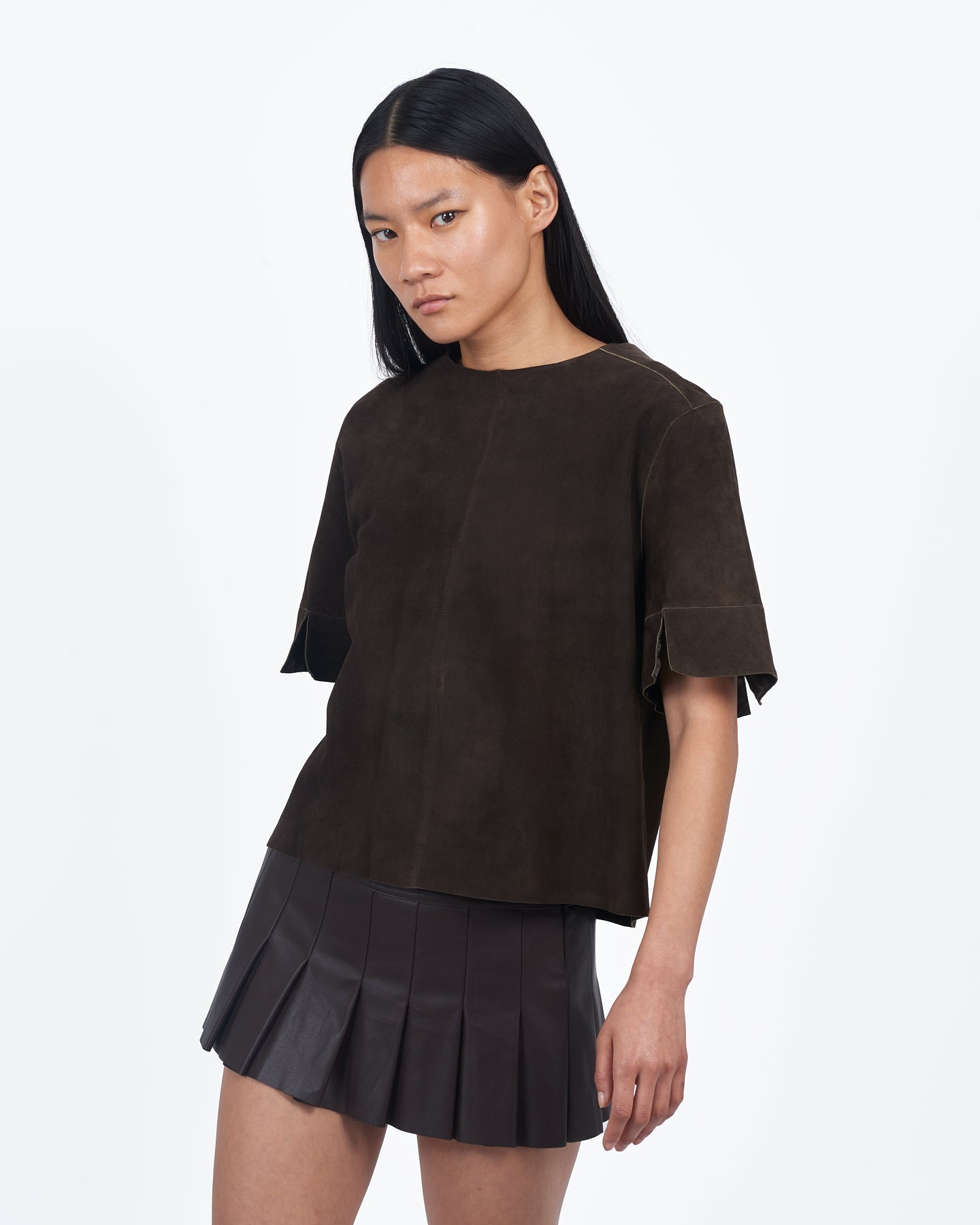 Giacca Lusso T-Shirt Suede Sable