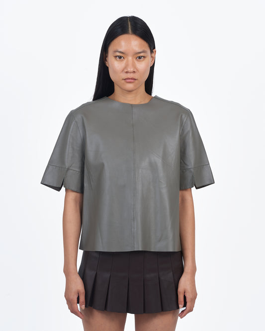 Giacca Lusso T-Shirt Leather Cement