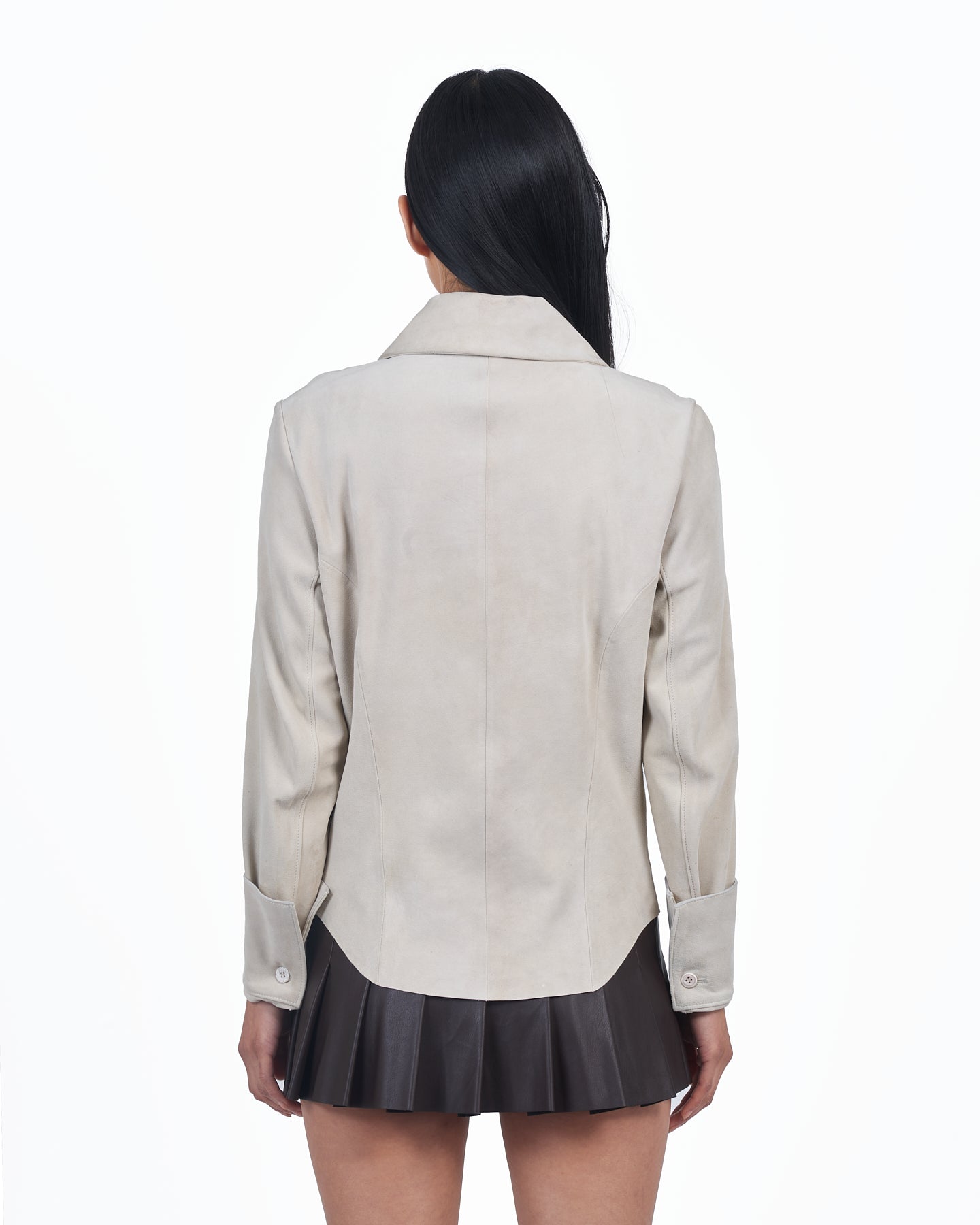 Giacca Lusso Anya Suede Blouse Blush