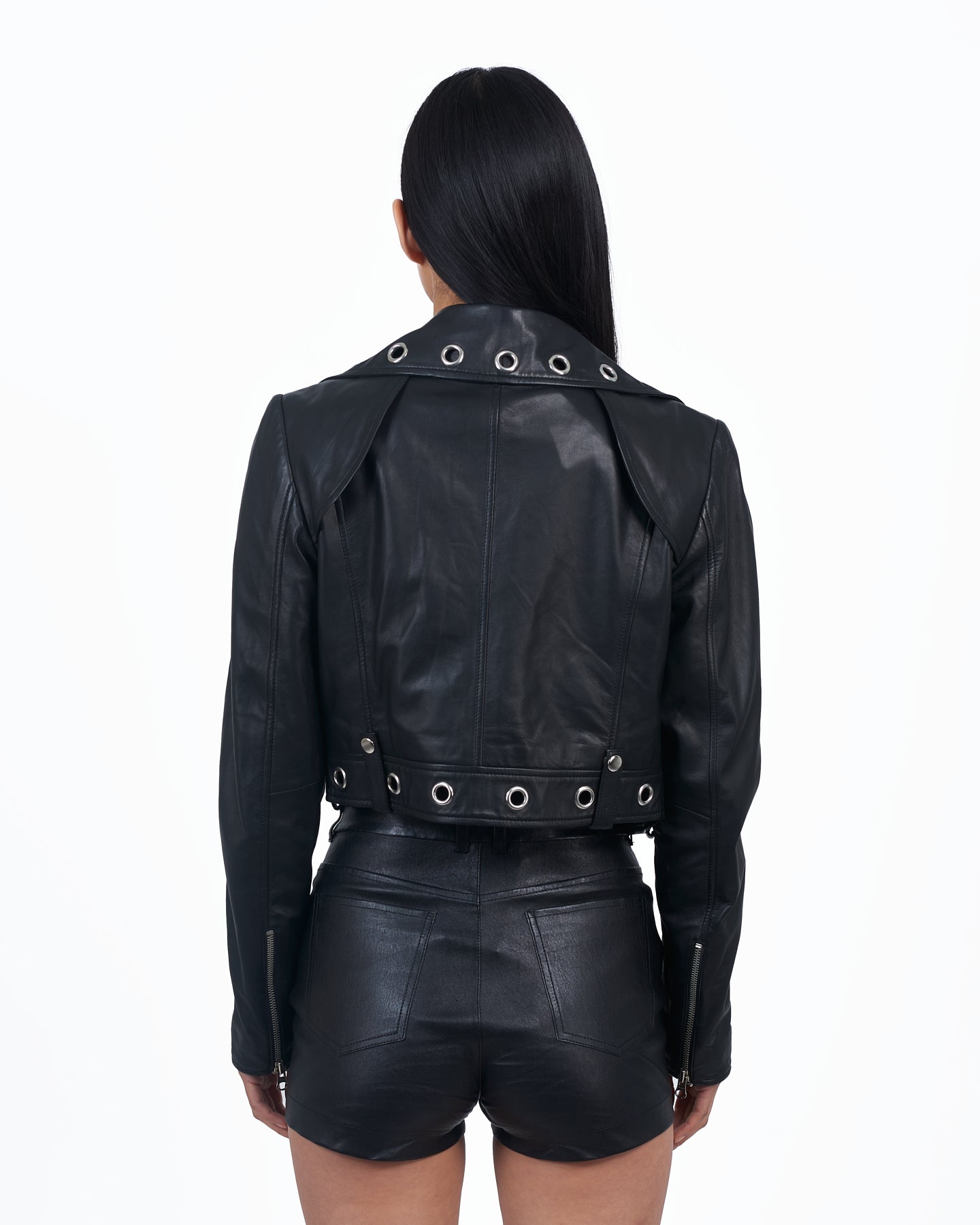Giacca Lusso Grommet Moto Jacket Black