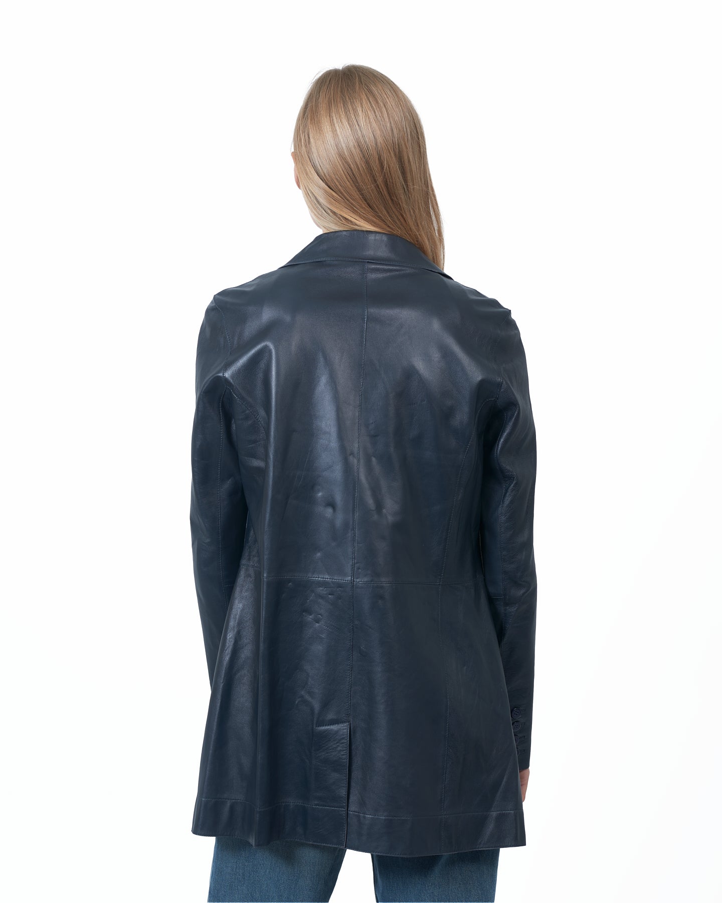 Marlene Vintage Leather Jacket Midnight