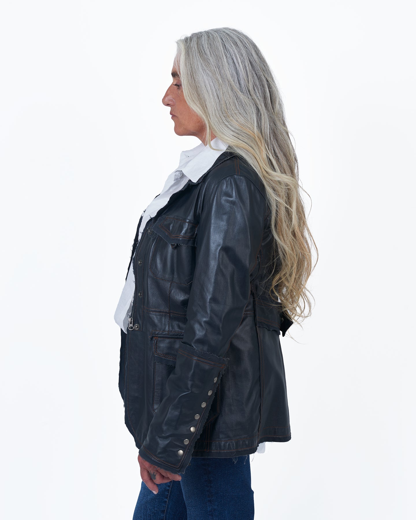 Jakett Meryl Vintage Leather Jacket Midnight