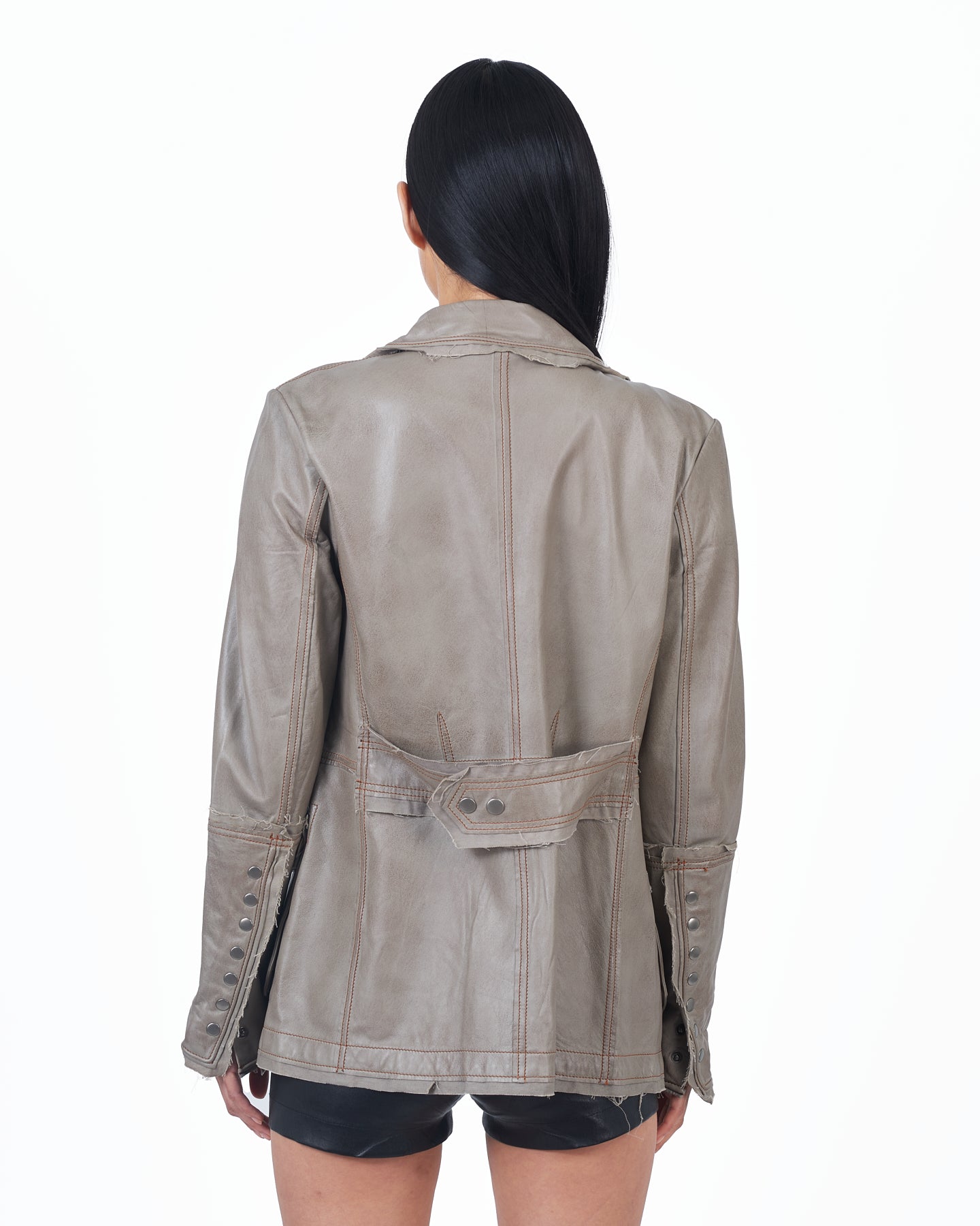 Jakett - Women's Meryl Utility Leather Jacket Black / MD