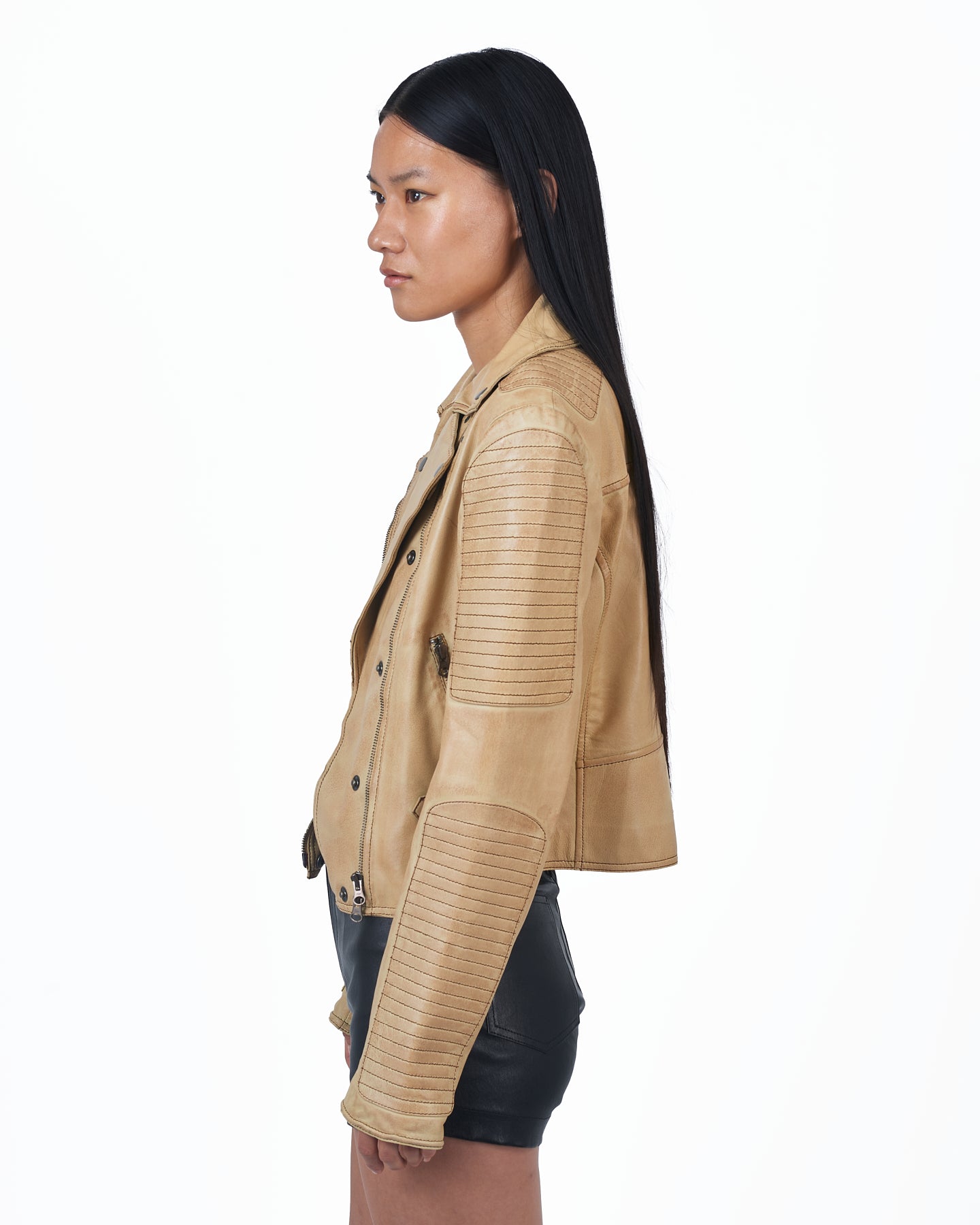 Jakett Harley Vegtable Dye Leather Jacket Sand