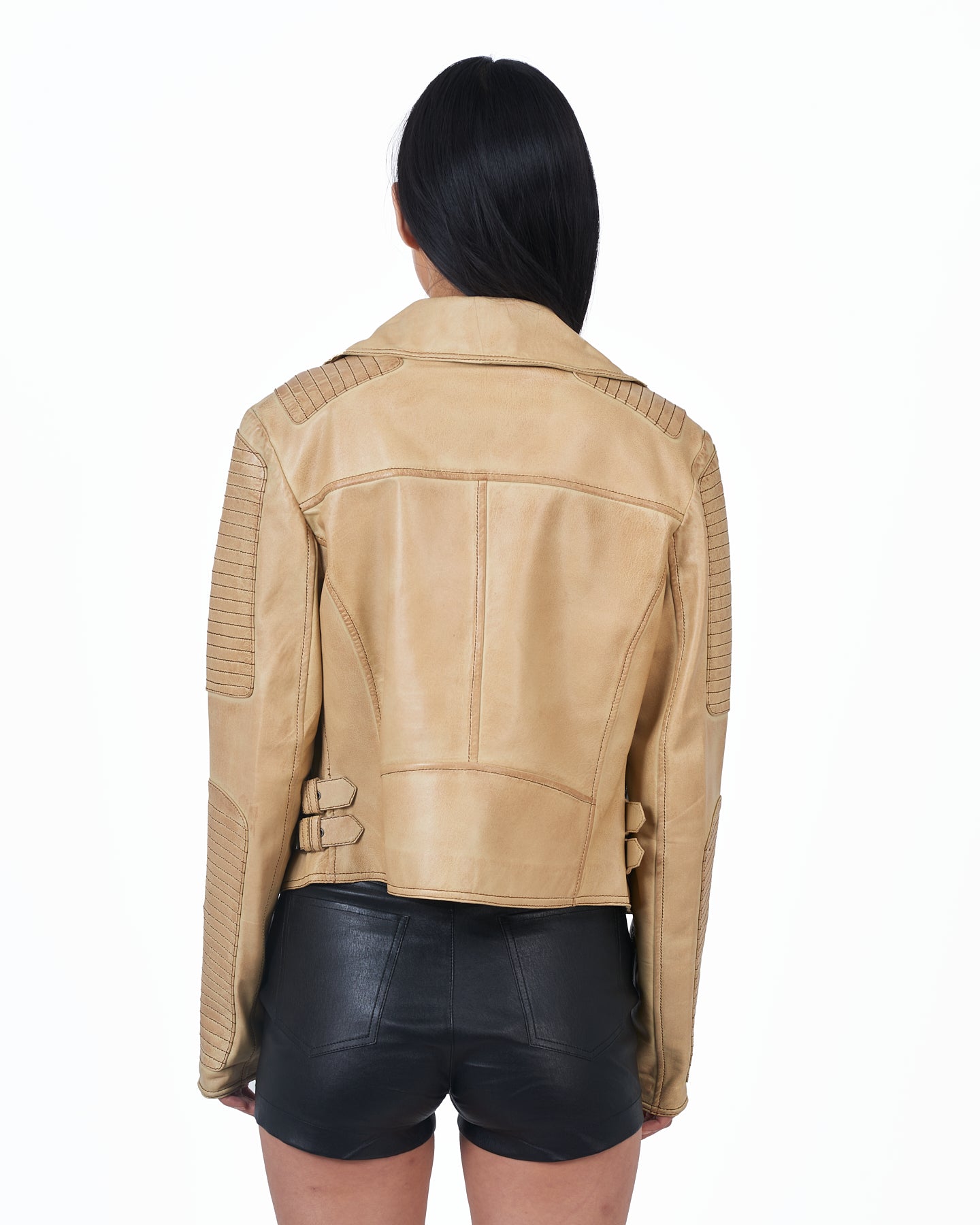 Harley Vintage Leather Jacket Sand