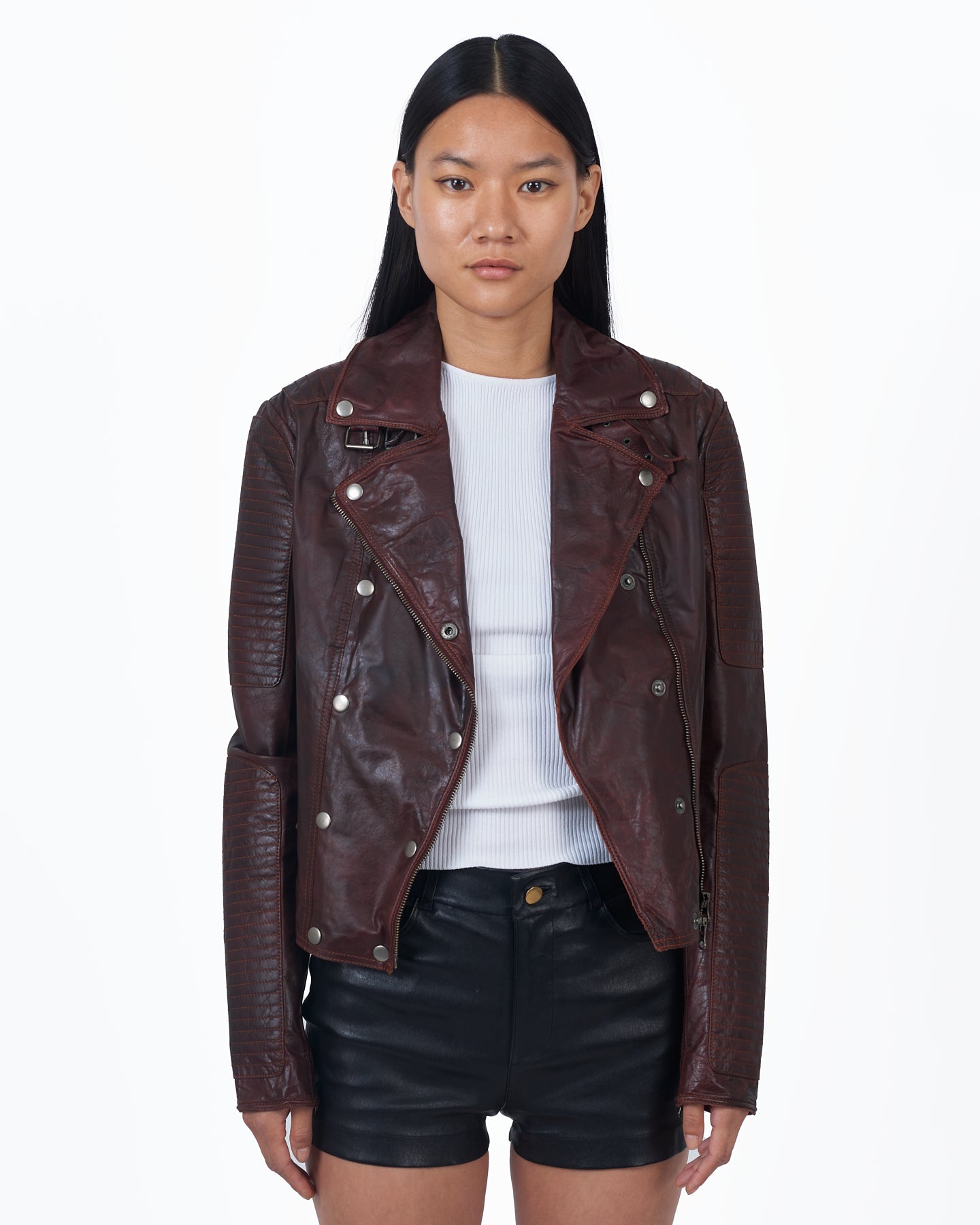 Jakett Harley Vegtable Dye Leather Jacket Port